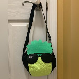 Victoria’s Secret Pink Pineapple cooler bag lunch bag backpack tote, NWOT